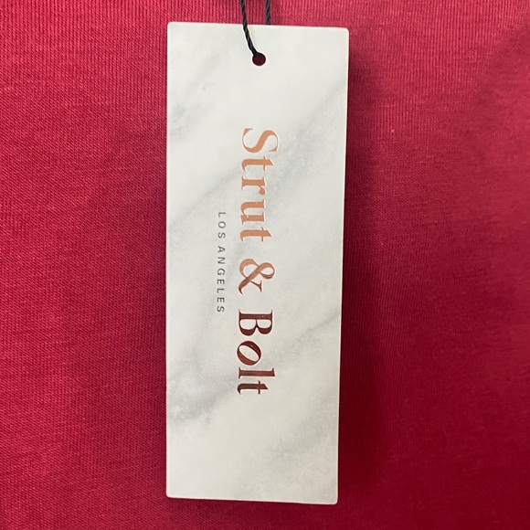 Stylish Ruffle Sleeve Top - Red - Picture 3 of 7